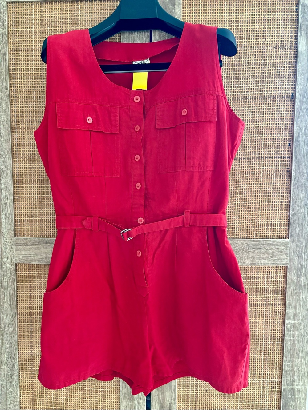 Vintage belted romper